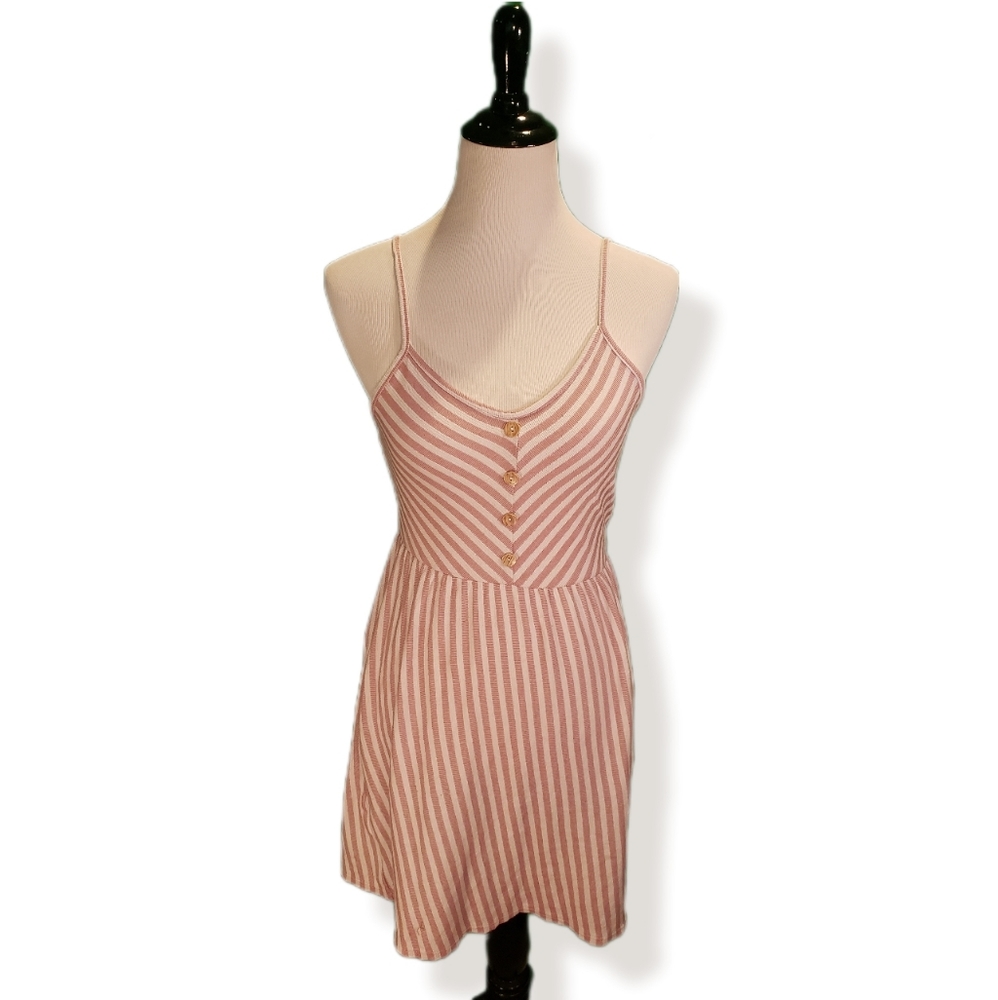 Pink & White Knit Dress